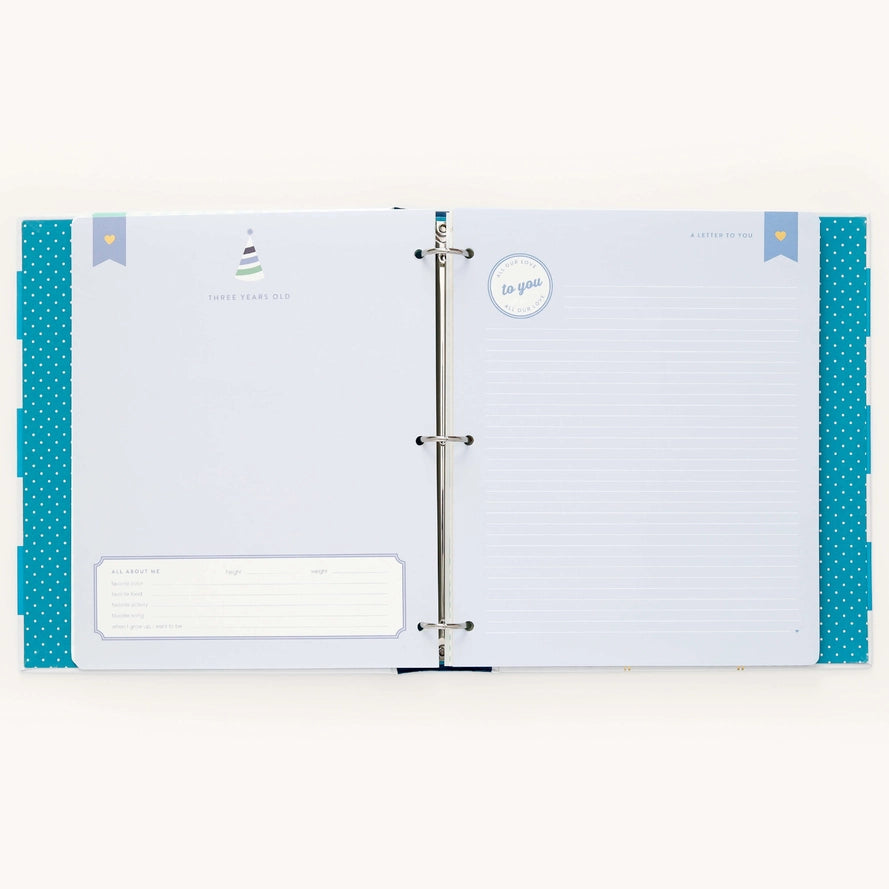 Big Kid Memory Book by Emily Ley, blue keepsake journal 3
