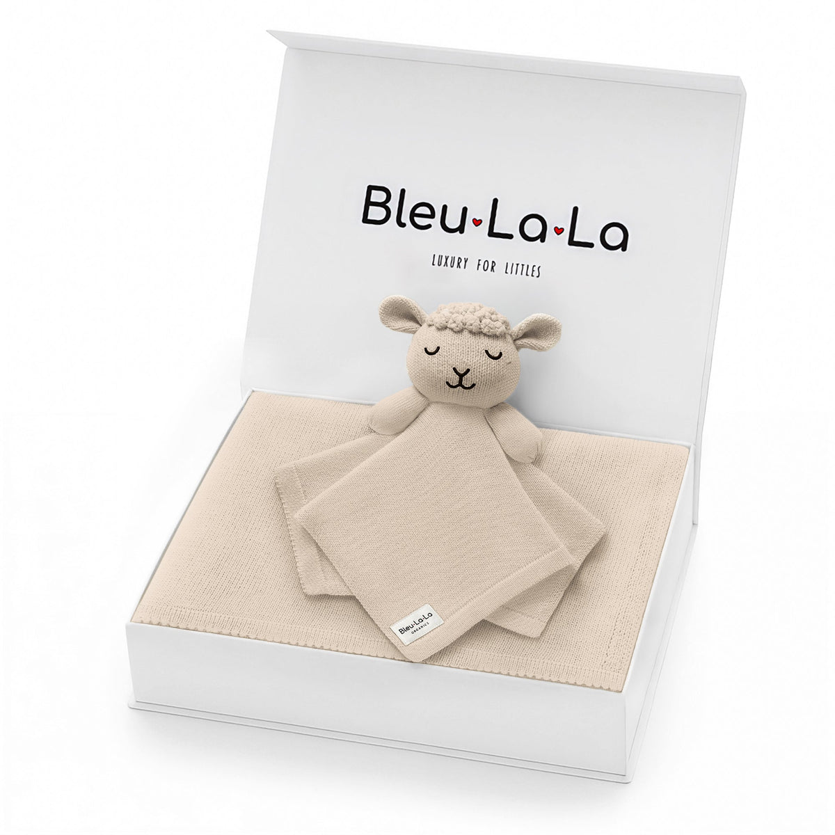 Blanket and Lovey Security Blanket Organic Cotton Gift Set