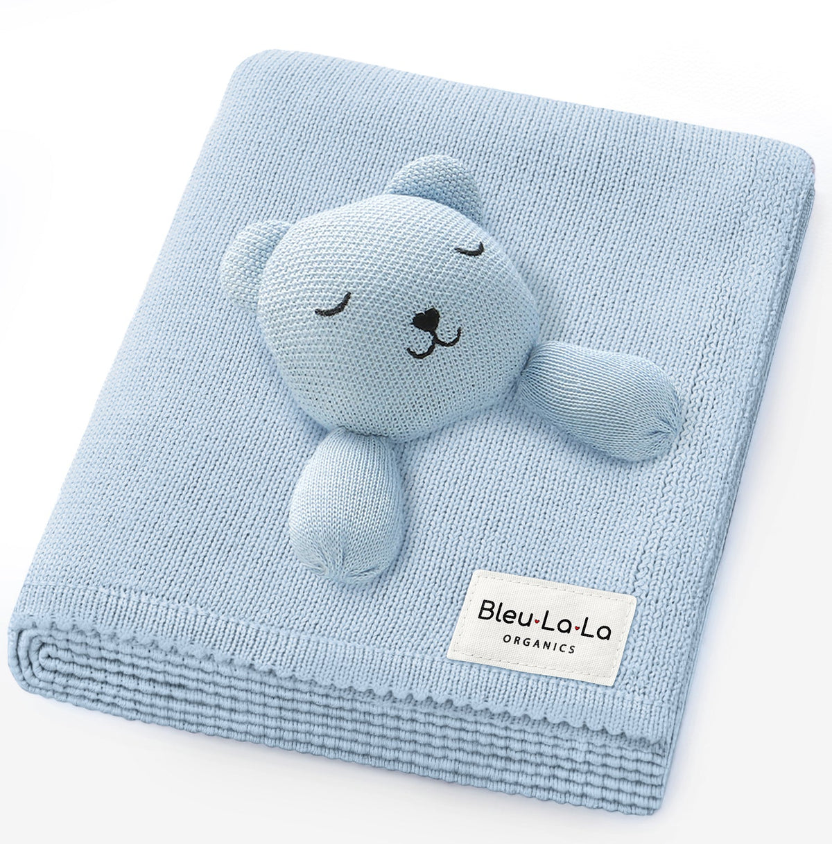 Blanket Lovey - 100% Organic Cotton Baby Blanket with Comfort Lovey