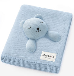 Blanket Lovey - 100% Organic Cotton Baby Blanket with Comfort Lovey