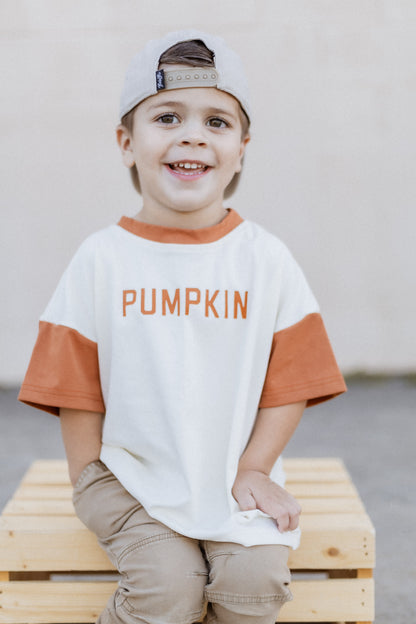 Colorblock Pumpkin Oversized Tee or T-Shirt Romper