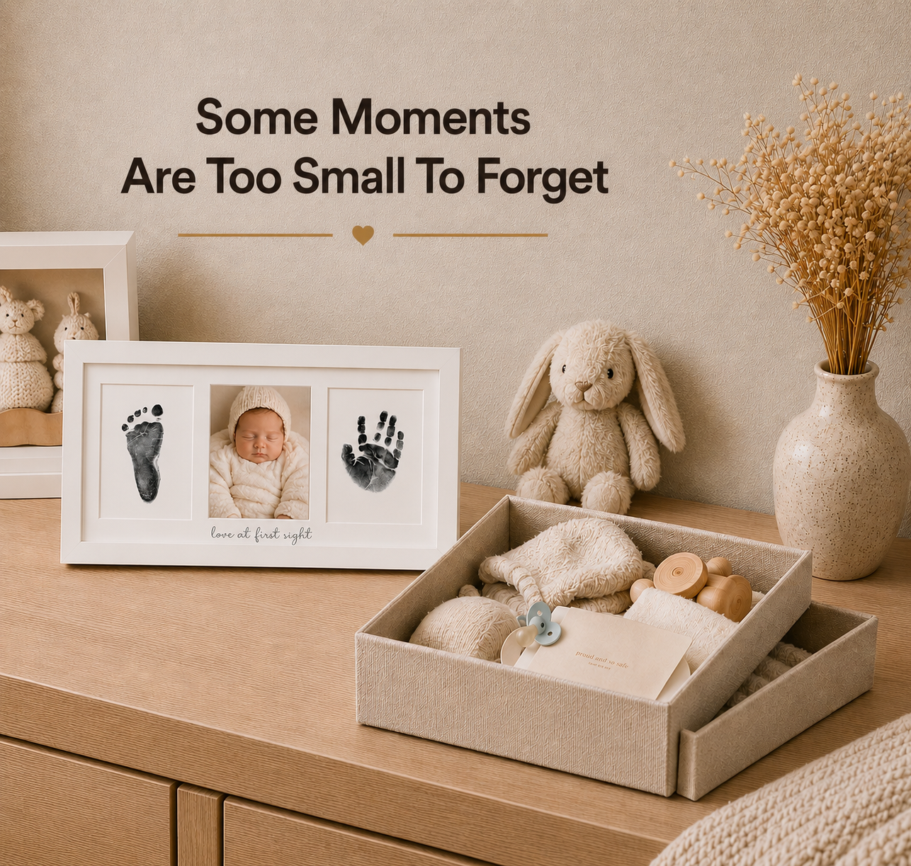 Mess-Free Baby Handprint & Footprint Keepsake Kit - 4-Pack