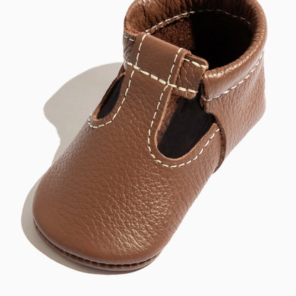 Chestnut T-Bar Baby Shoe