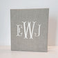 Baby Memory Book - Flax Linen (NO Bow)