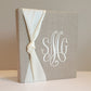 Baby Memory Book - Flax Linen (w/ SATIN Bow)