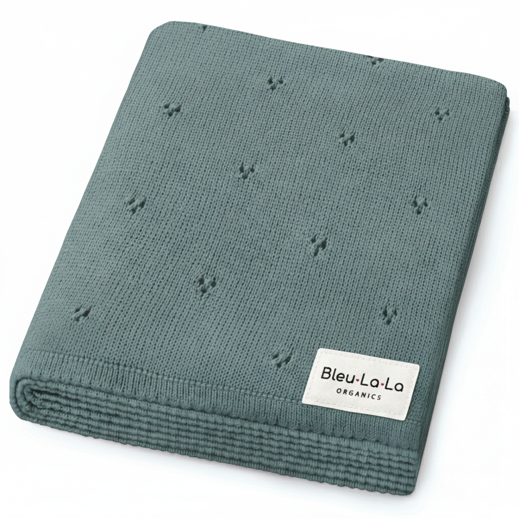 Organic Pointelle Luxury Knit Swaddle Blanket