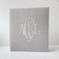 Baby Memory Book - Gray Linen (w/o Bow)
