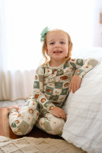 Harvest Hedgehogs 2pc Bamboo Pajamas