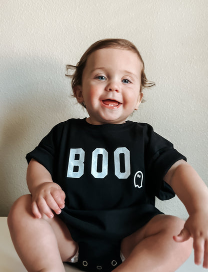 BOO Ghost Oversized Tee or T-Shirt Romper