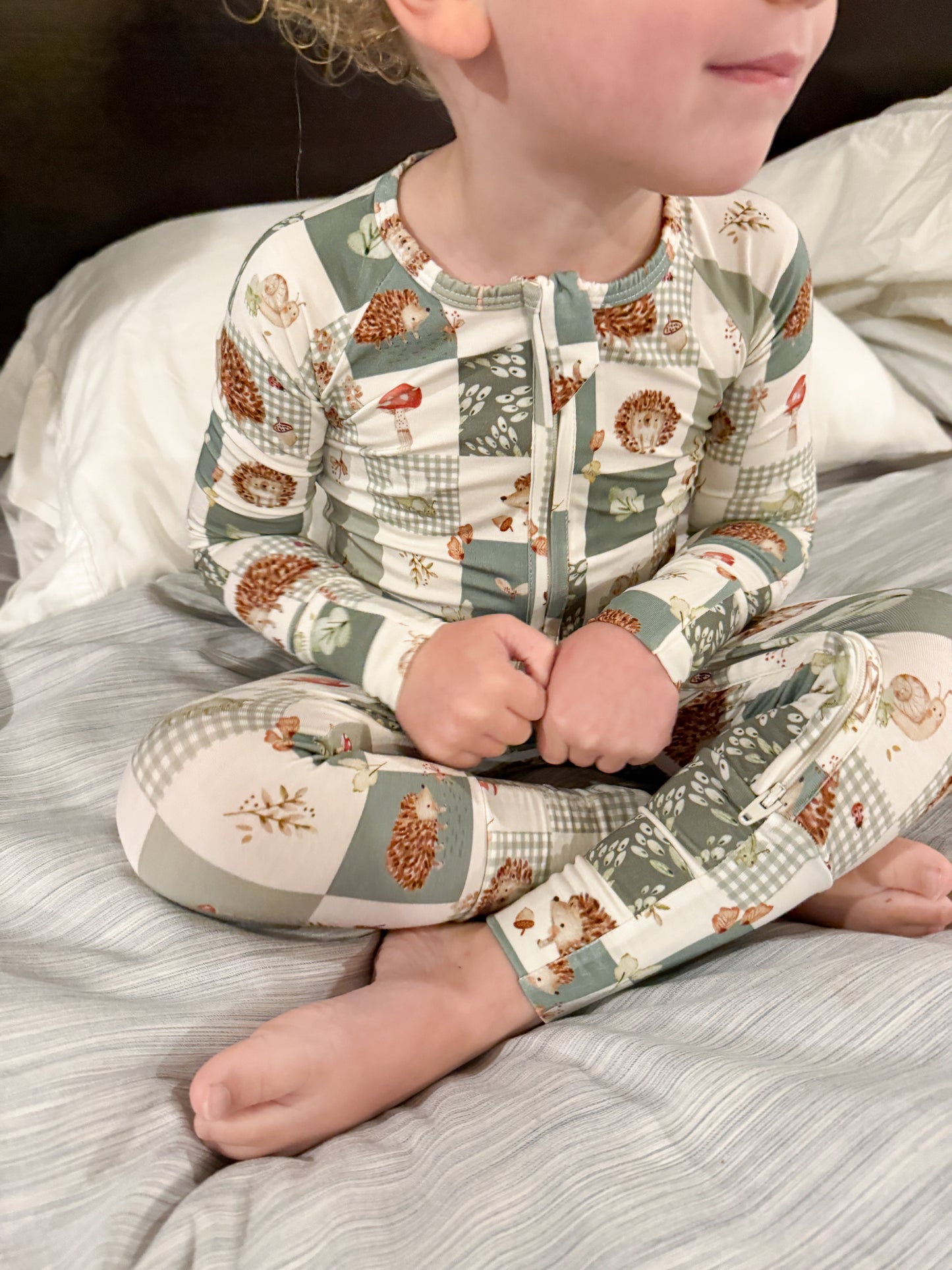Harvest Hedgehogs Bamboo Zippy Pajamas