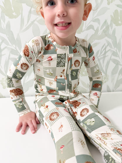 Harvest Hedgehogs Bamboo Zippy Pajamas