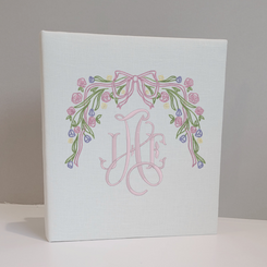 Baby Memory Book - Ivory Linen (w/ Accent)
