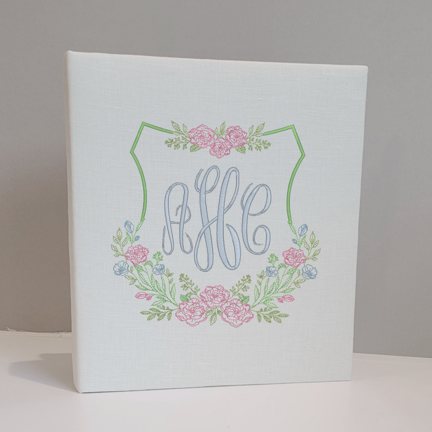Baby Memory Book - Ivory Linen (w/ Accent)