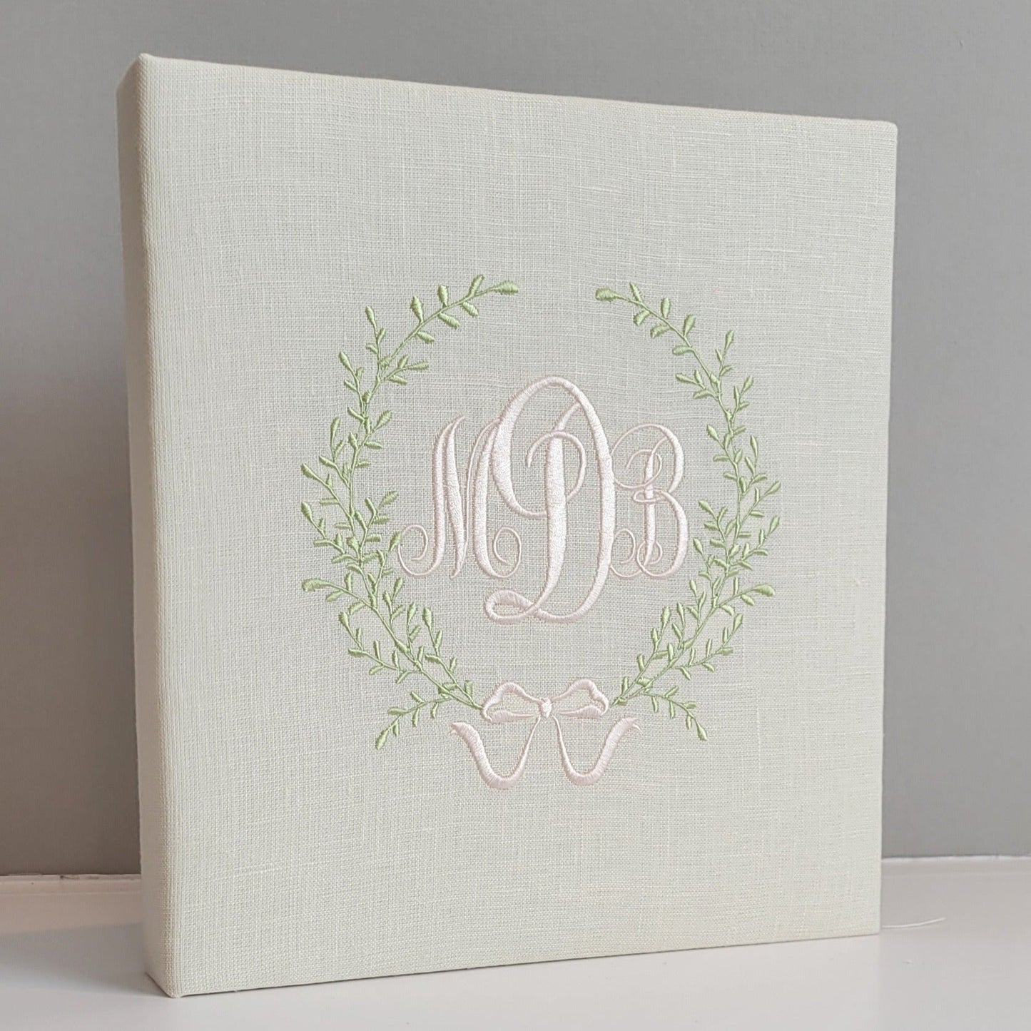Baby Memory Book - Ivory Linen (w/ Accent)