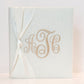 Baby Memory Book - Ivory Linen (w/ SATIN Bow)