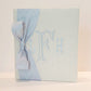 Baby Memory Book - Ivory Linen (w/ SILK Bow)