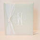 Baby Memory Book - Ivory Linen (w/ SILK Bow)