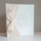 Baby Memory Book - Ivory Silk (w/ SILK Bow)