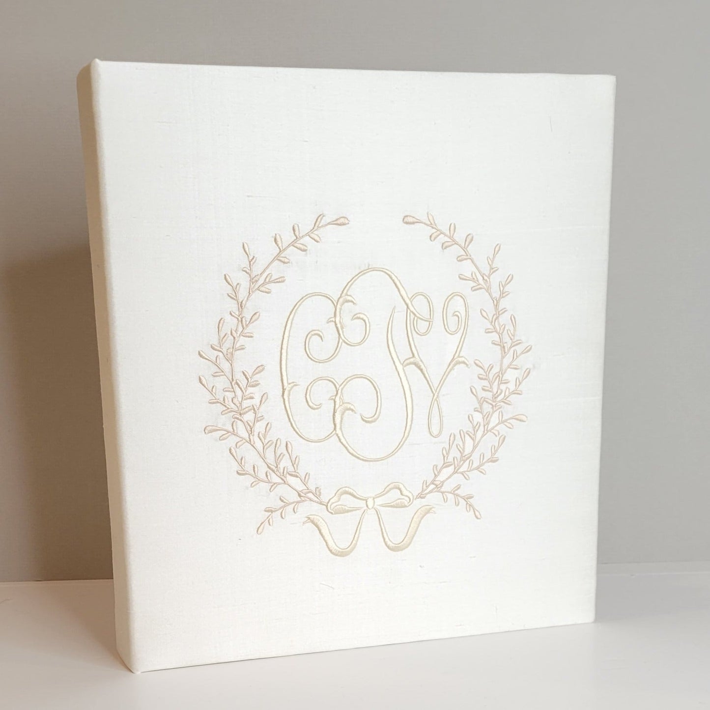 Baby Memory Book - Ivory Silk (w/ Accent)