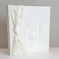 Baby Memory Book - Ivory Silk (w/ SATIN Bow)