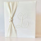 Baby Memory Book - Ivory Silk (w/ SATIN Bow)