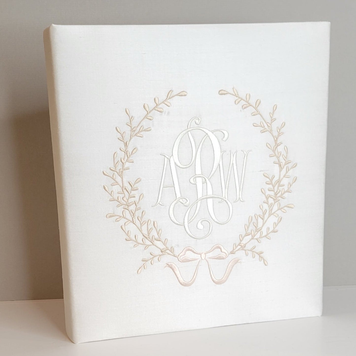 Baby Memory Book - Ivory Silk (w/ Accent)