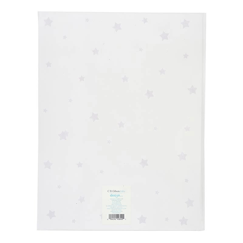 Little Moon Memory Book, unisex baby keepsake book with moon theme cover back