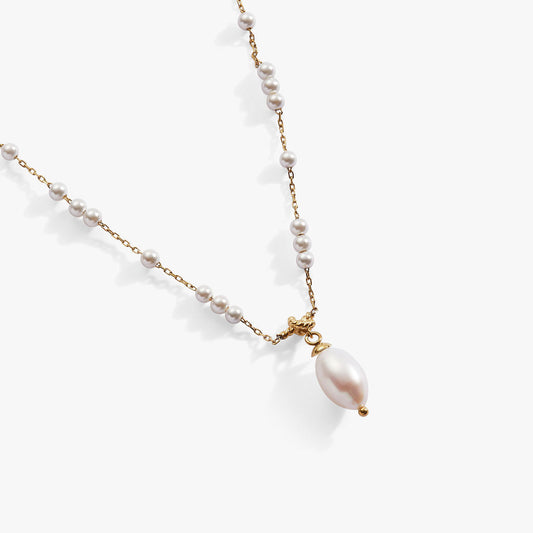 Mother of Pearl Beaded Necklace