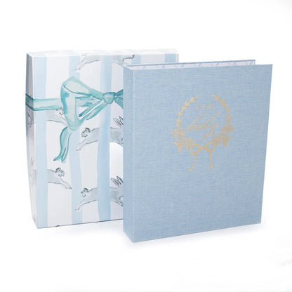 Our Baby Memory Book Keepsake Gift – Blue Box Set
