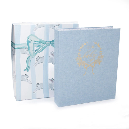 Our Baby Memory Book Keepsake Gift – Blue Box Set
