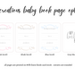 Baby Memory Book - White Linen (w/ SATIN Bow)