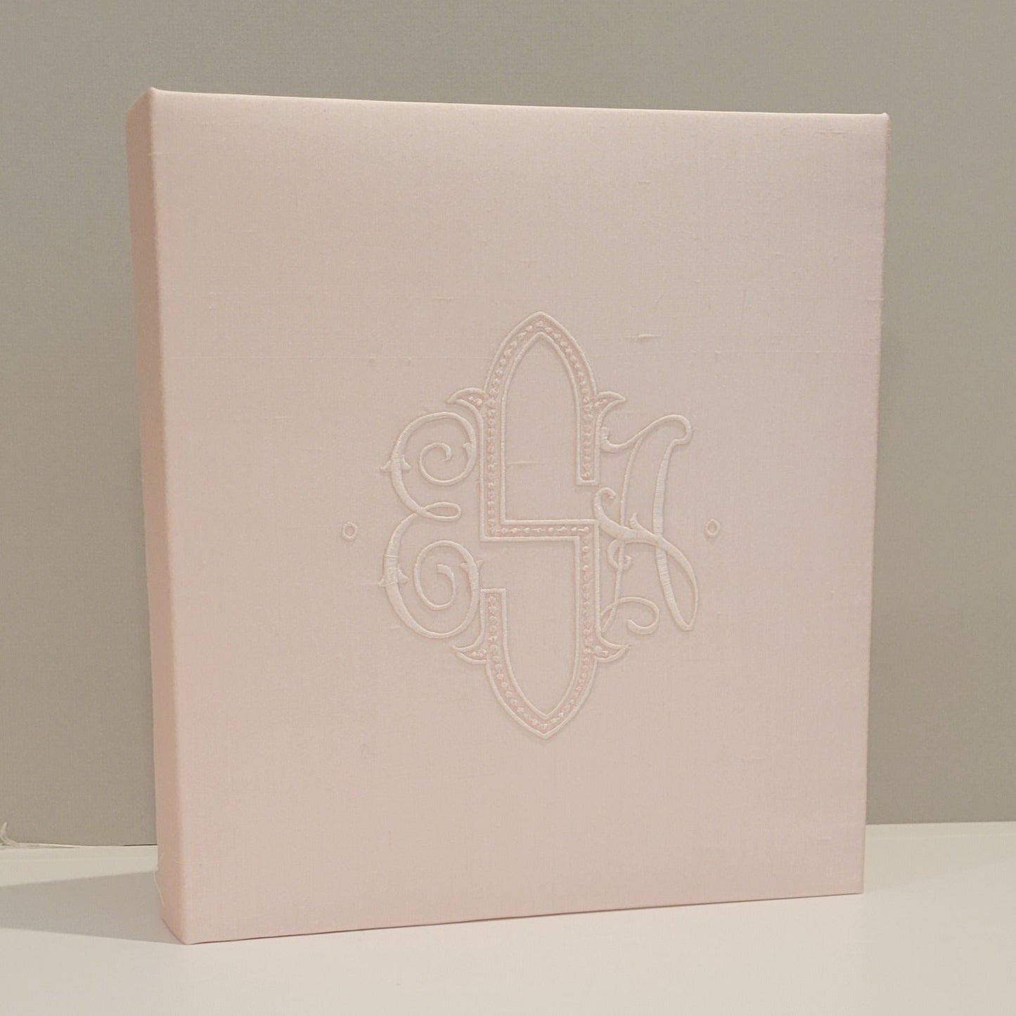Baby Memory Book - Pink Shantung (NO Bow)