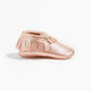 Rose Gold Moccasin Baby Shoe