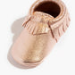 Rose Gold Moccasin Baby Shoe