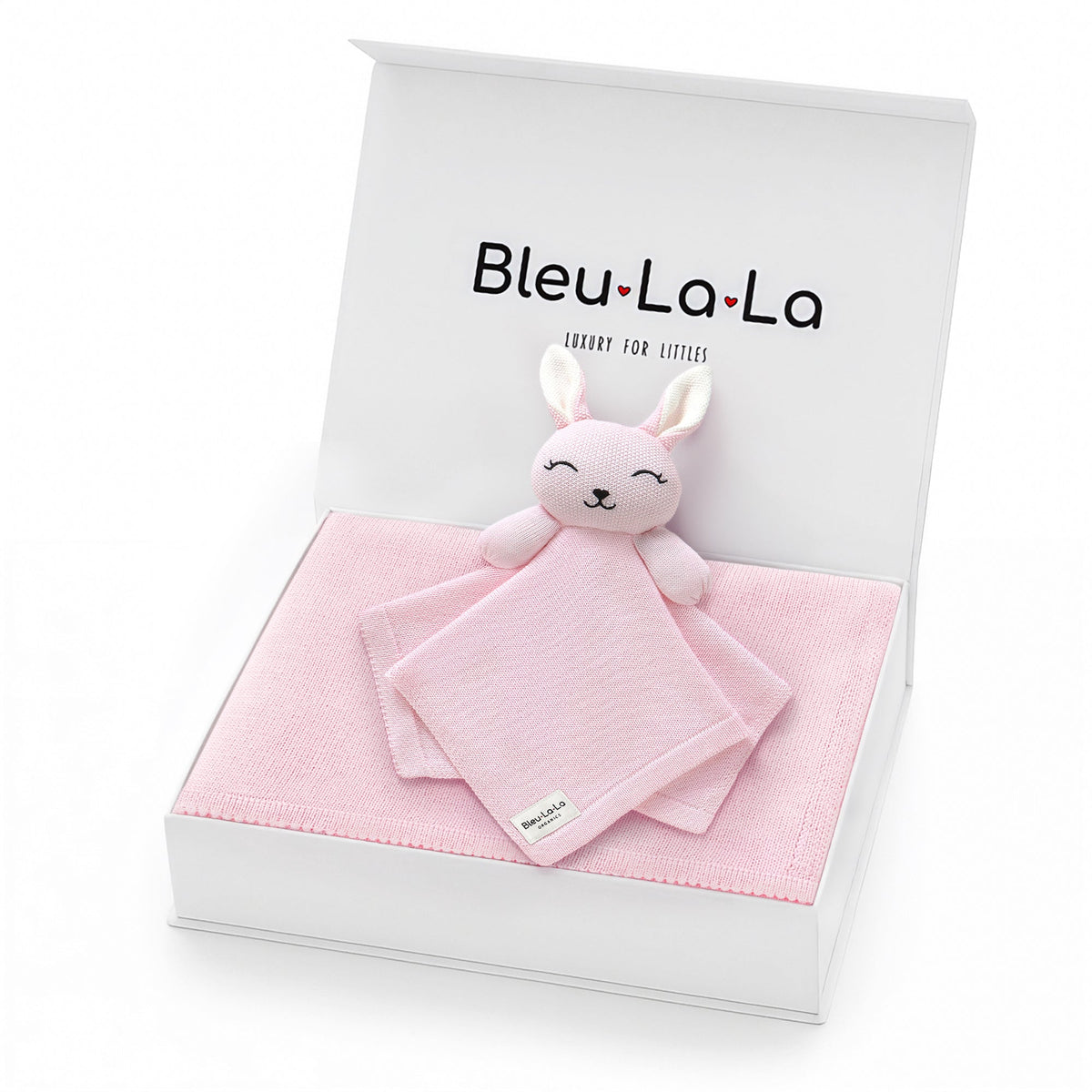 Blanket and Lovey Security Blanket Organic Cotton Gift Set