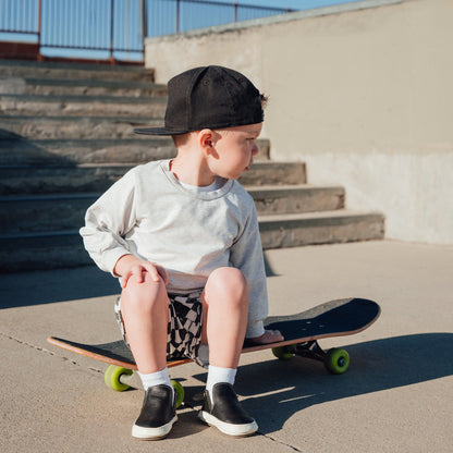 Ebony Slip On Baby Shoe