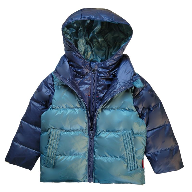 Car Seat Coat | The Road Coat Down - Navy/Teal