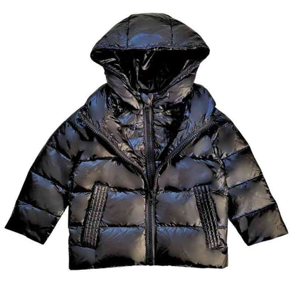 Car Seat Coat | The Road Coat Down - Black
