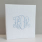Baby Memory Book - White Linen (w/o Bow)