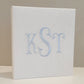 Baby Memory Book - White Linen (w/o Bow)