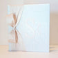 Baby Memory Book - White Linen (w/ SILK Bow)
