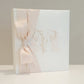 Baby Memory Book - White Silk (w/ SILK Bow)