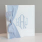 Baby Memory Book - White Silk (w/ SILK Bow)