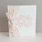Baby Memory Book - White Silk (w/ SILK Bow)