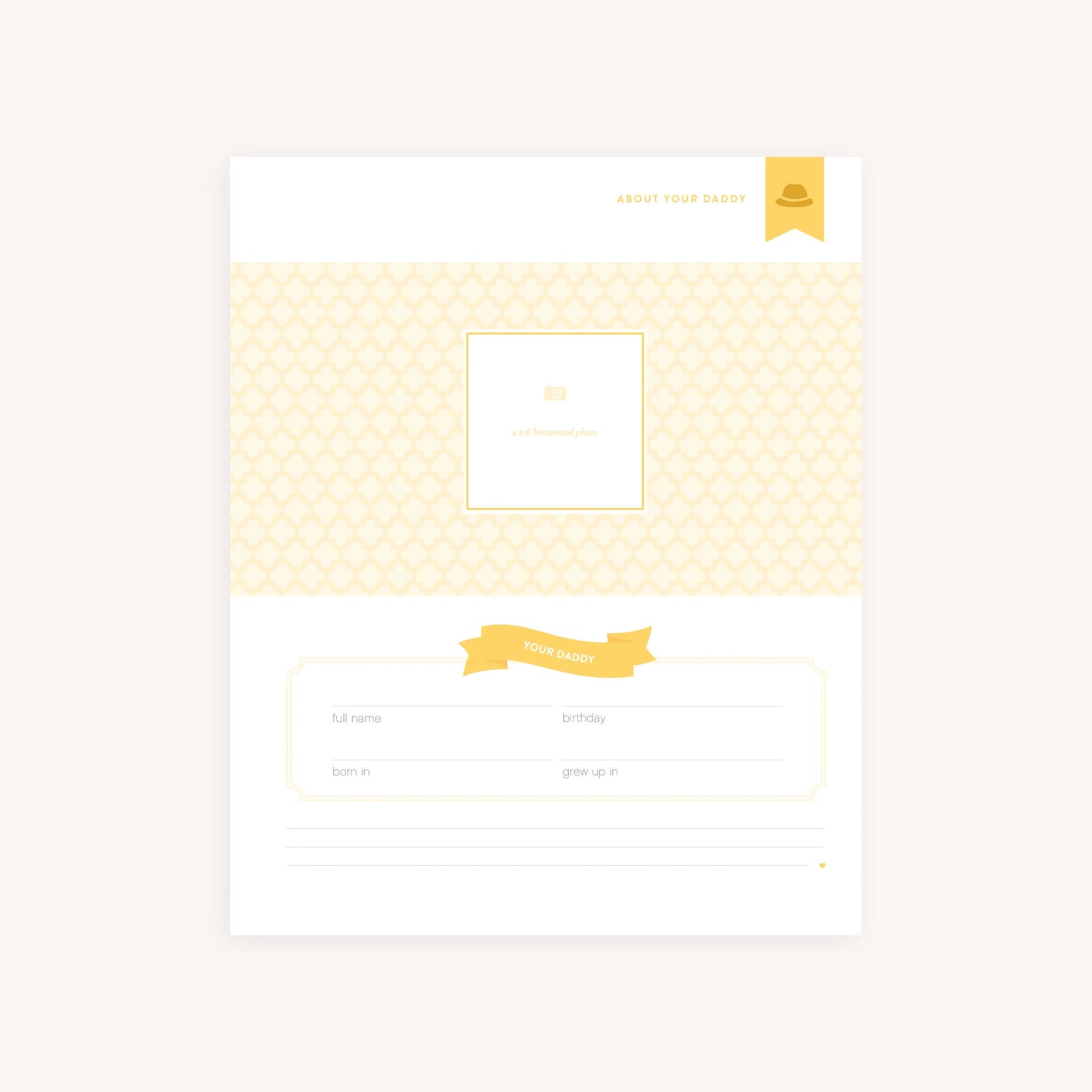 Adoption Baby Memory Book with Adoption Page Pack