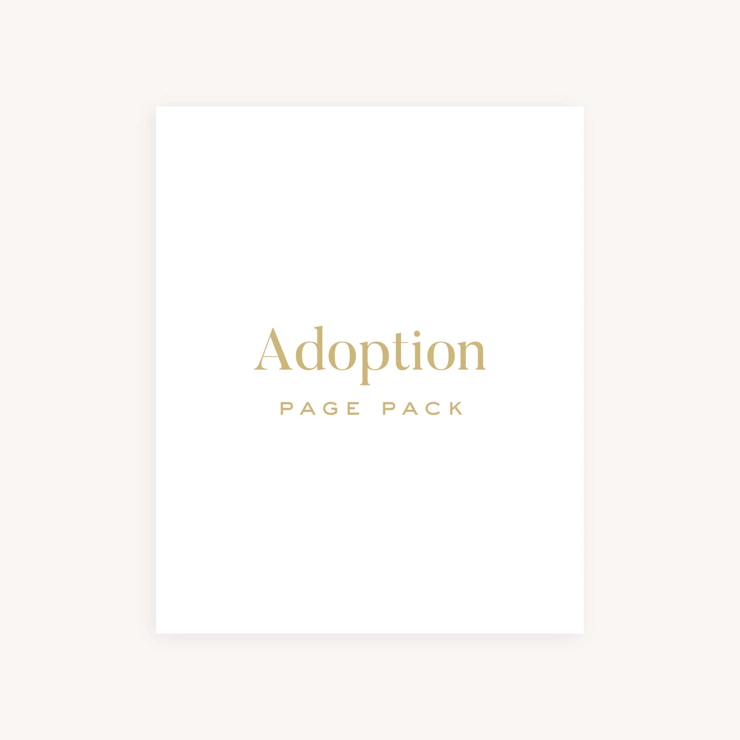 Adoption Baby Memory Book with Adoption Page Pack