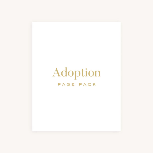 Adoption Baby Memory Book with Adoption Page Pack
