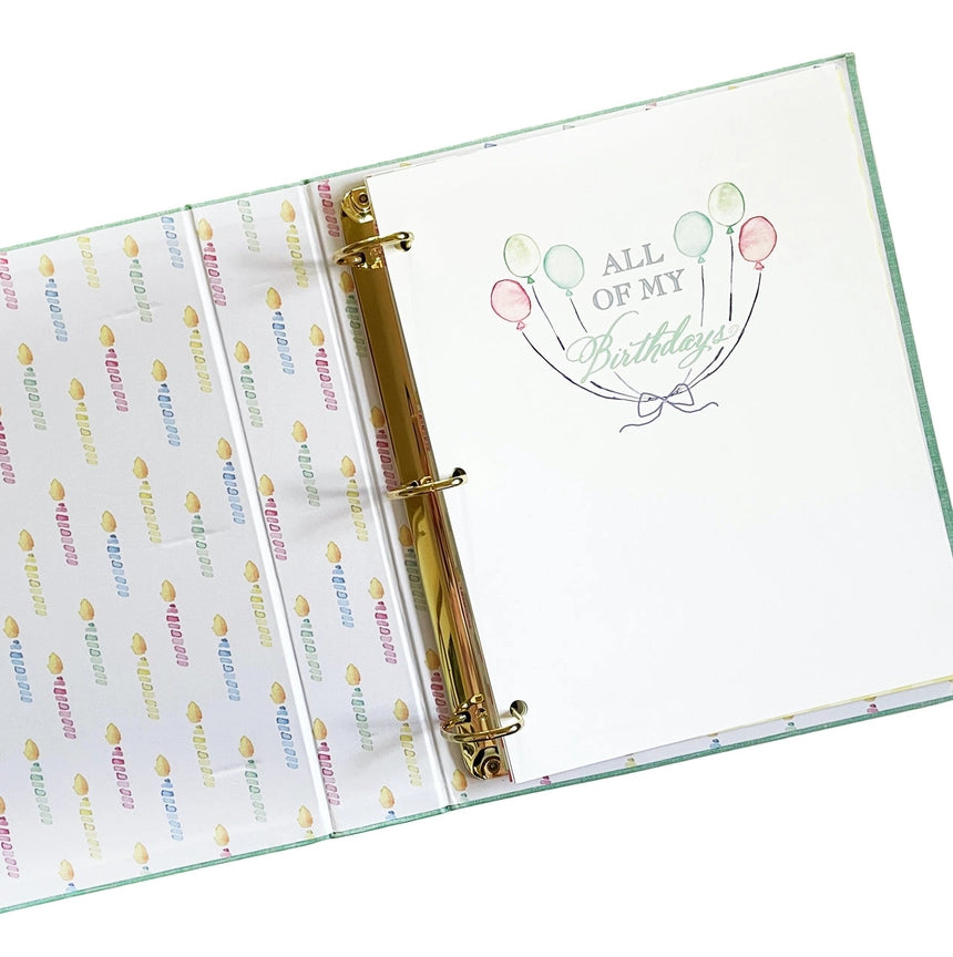 All My Birthdays Baby Memory Book – Birthday Journal & Keepsake Box Set