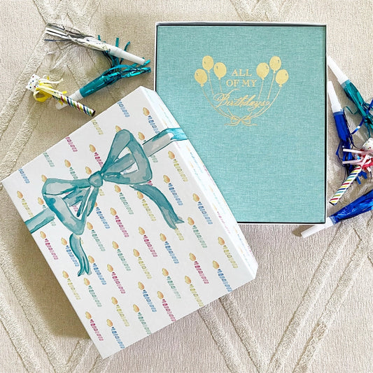 All My Birthdays Baby Memory Book – Birthday Journal & Keepsake Box Set