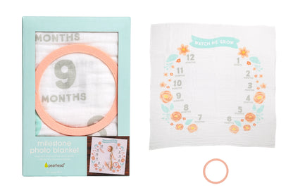 Premium Baby Girl Gift Basket – Newborn Layette Set with Onesies, Bibs, Memory Book, Milestone Blanket, Robe, & Plush Elephant